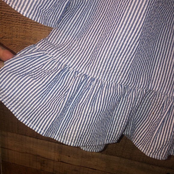 Signature Studio striped babydoll blouse - Picture 4 of 5